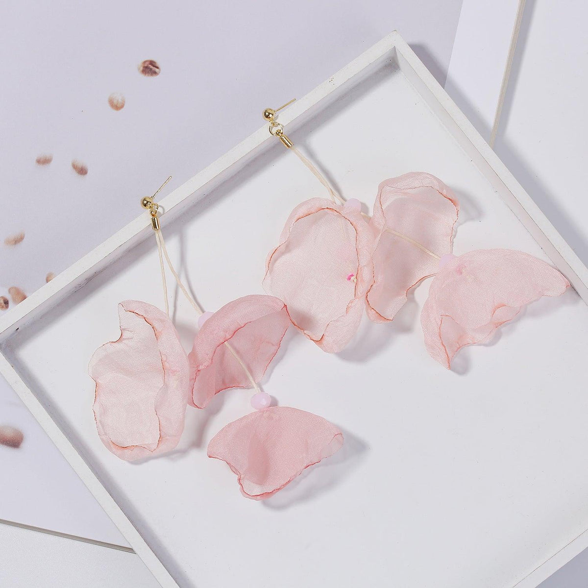 Earrings, FRENCH RIVIERA|Soft Pink Flower Earrings