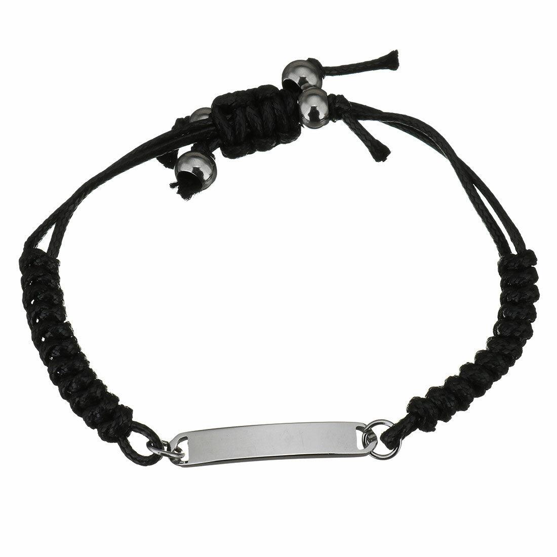 Surgical steel bracelet, Relaxed Black Bracelet