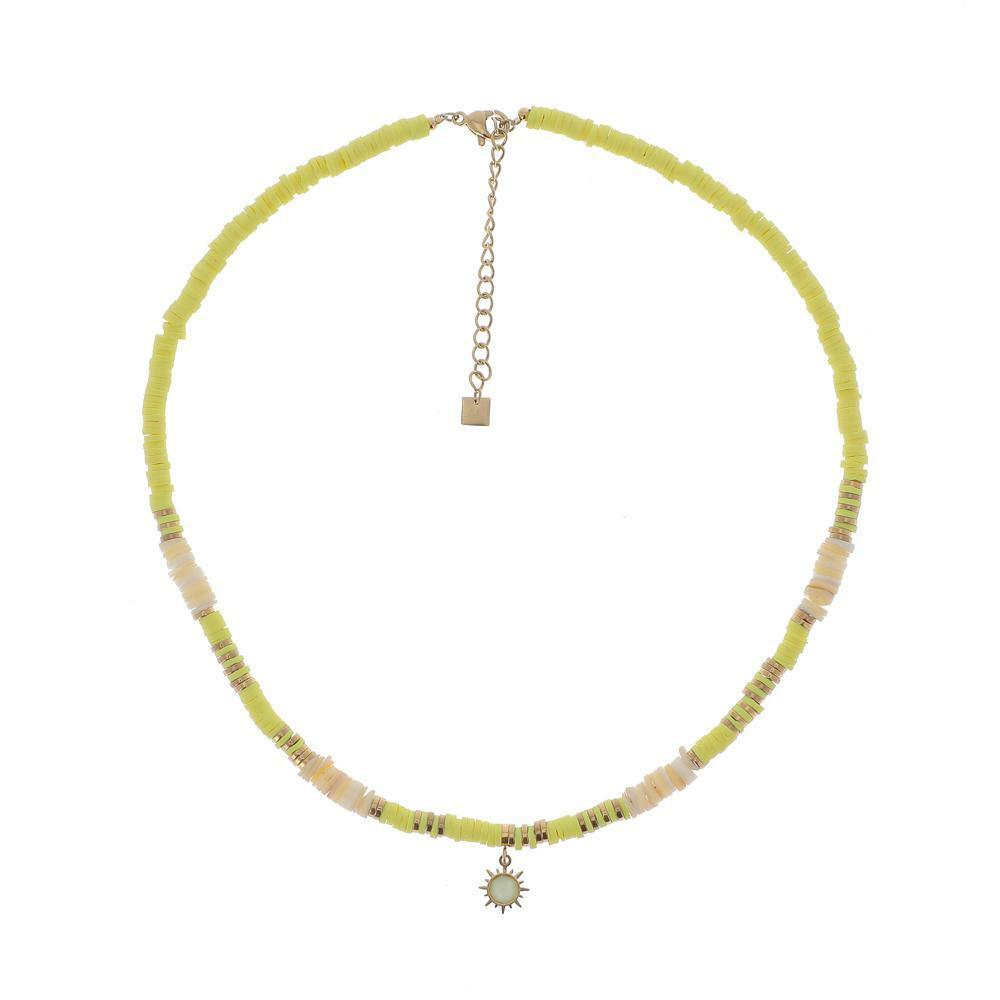 Necklace, BOHM PARIS|Collier Surf avec Cristal jaune