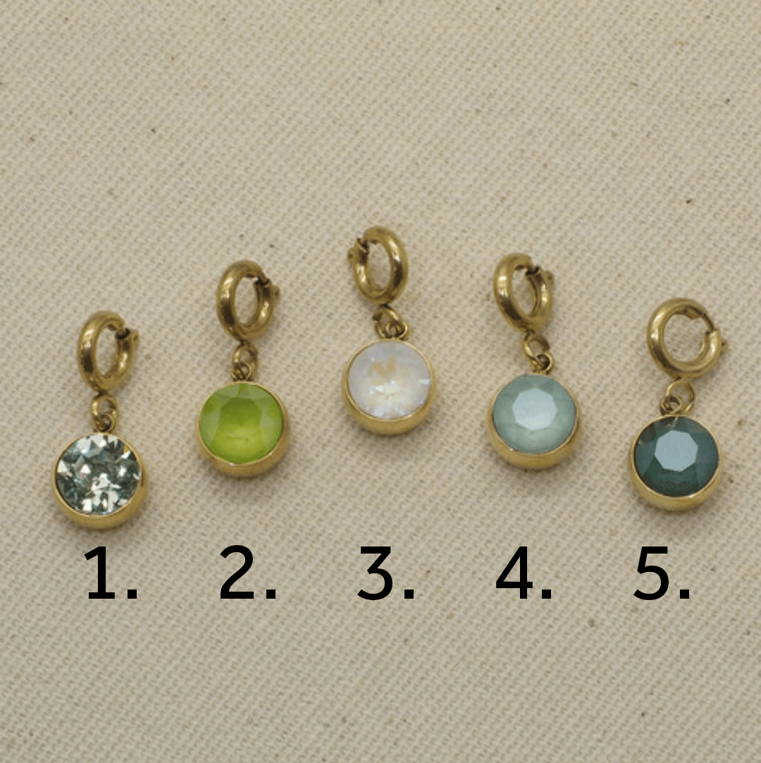 Maskotti/riipus, BOHM PARIS|Lockie Charm Cassy nuances vertes