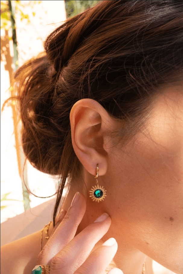 Earrings, BOHM PARIS|Boucles Dao avec Cristal clair