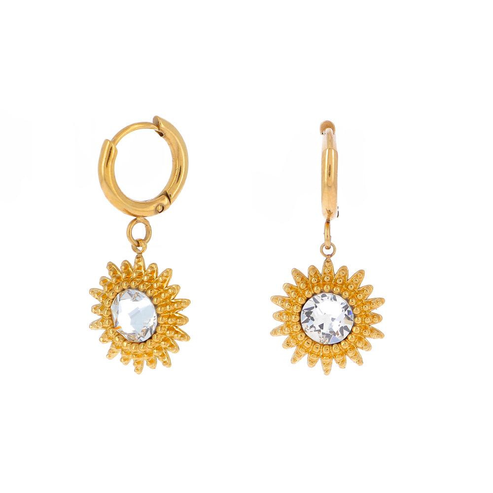 Earrings, BOHM PARIS|Boucles Dao avec Cristal clair