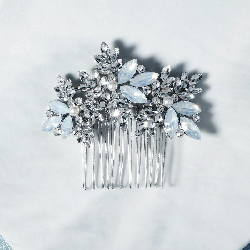ROMANCE | Isabeau – silver-tone clear stone bun decoration