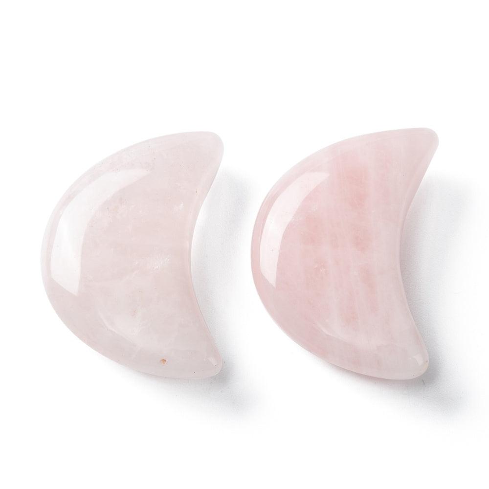 Natural stone, HEALING CRYSTALS|Rose Quartz Crescent