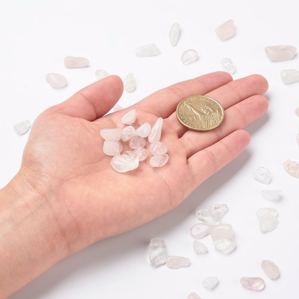 Natural stone set, GODDESS COLLECTION | 3pcs tumbled rose quartz