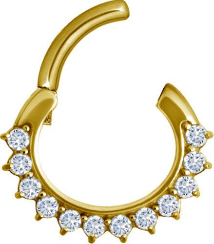 PREMIUM COLLECTION|24K graceful gold & zirconia clicker