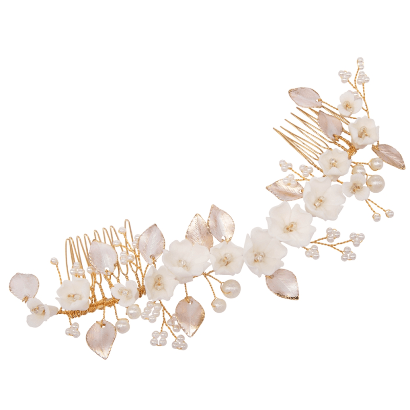 Hiuskoru, ATHENA BRIDAL|Nicole Blush Vine -kullanvärinen hiuskoriste