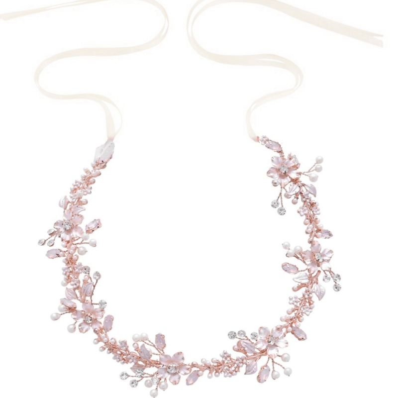 Hair ornament, ATHENA BRIDAL|Linda Pink Blush Vine