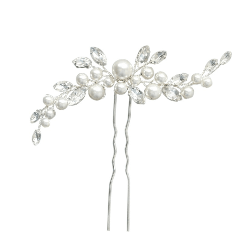 Hair ornament, ATHENA BRIDAL | Chic Pearl Pin -silver pearl hair ornament