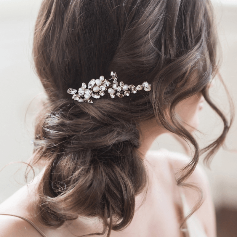 Hiuskoru, ATHENA BRIDAL | Vivian Pearl Pin -hopeinen helmihiuskoriste