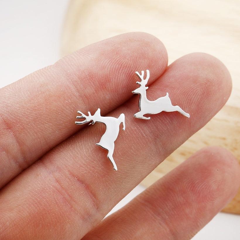 FRENCH RIVIERA|Reindeer surgical steel studs (gold)