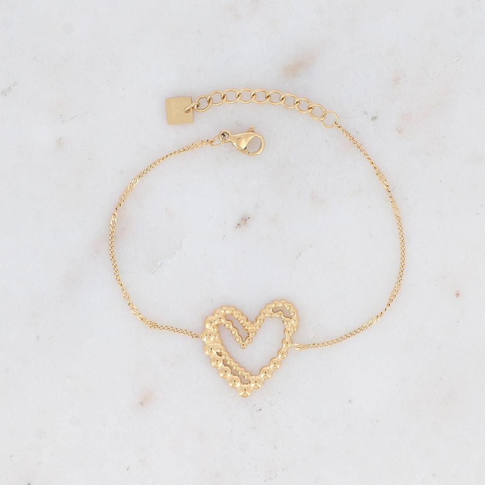 Bracelet, BOHM PARIS|Bracelet Taline - modern heart bracelet