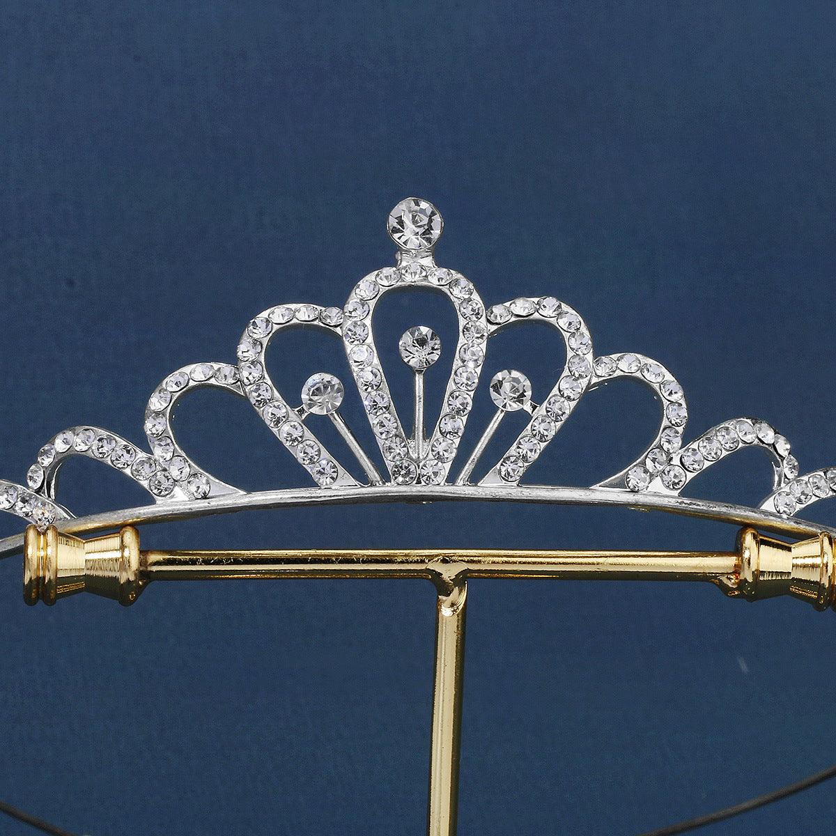 ROMANCE | Linette -silver-colored clear stone tiara