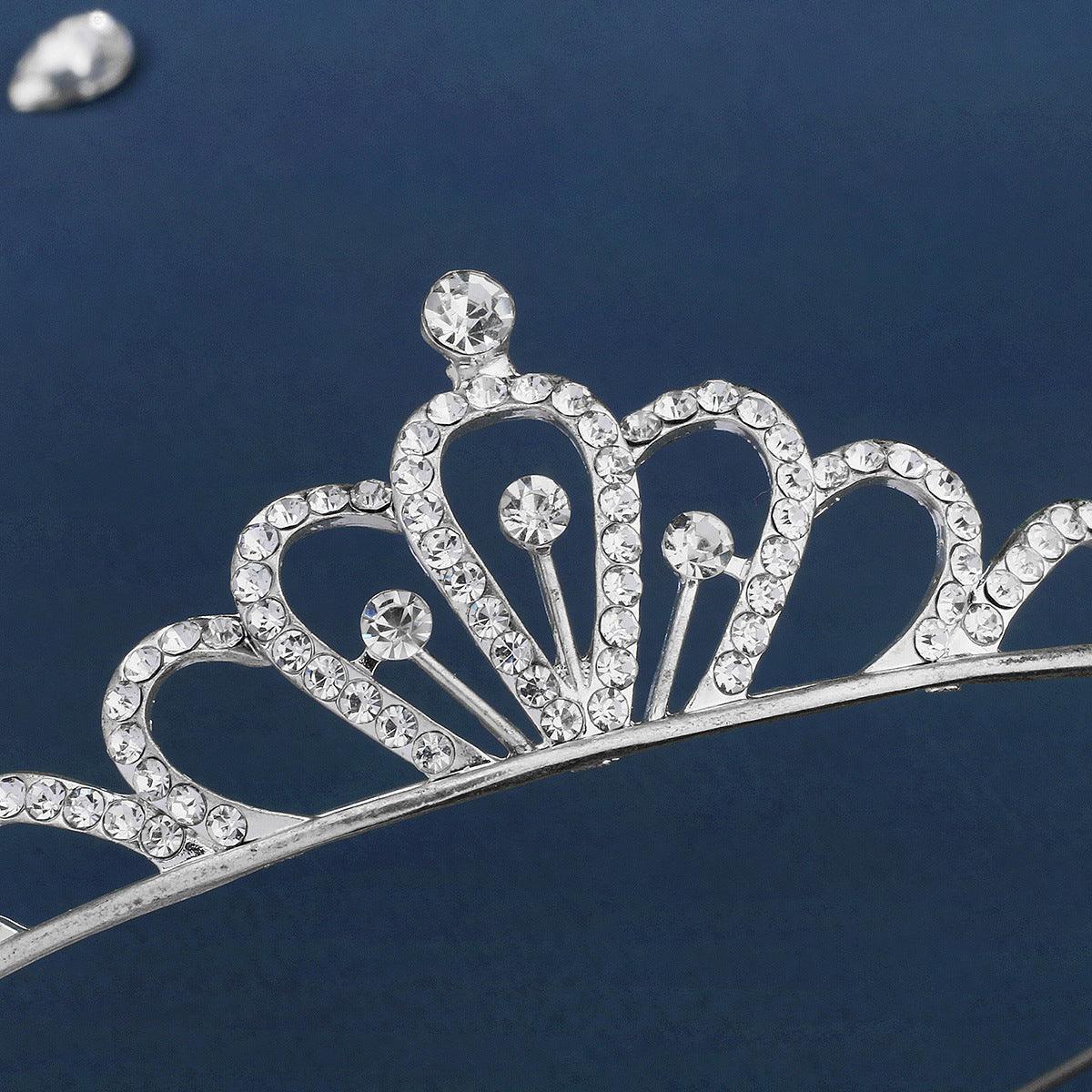 ROMANCE | Linette -silver-colored clear stone tiara