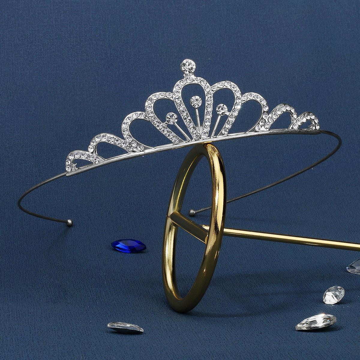 ROMANCE | Linette -silver-colored clear stone tiara