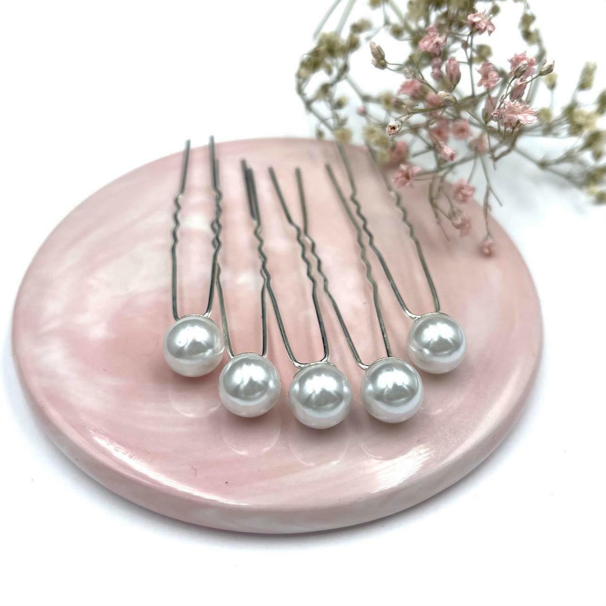Hair jewelry set, ROMANCE | Pearl -classic bun decoration set with pearls