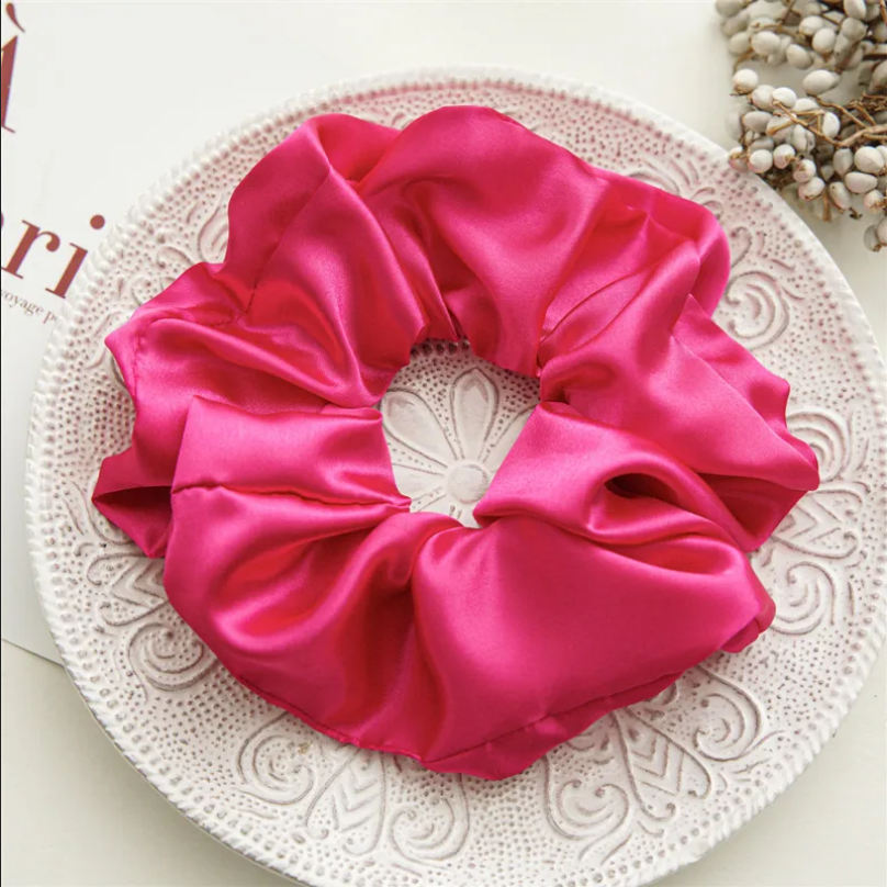 SUGAR SUGAR, Oh la laa pink large hair donut satin