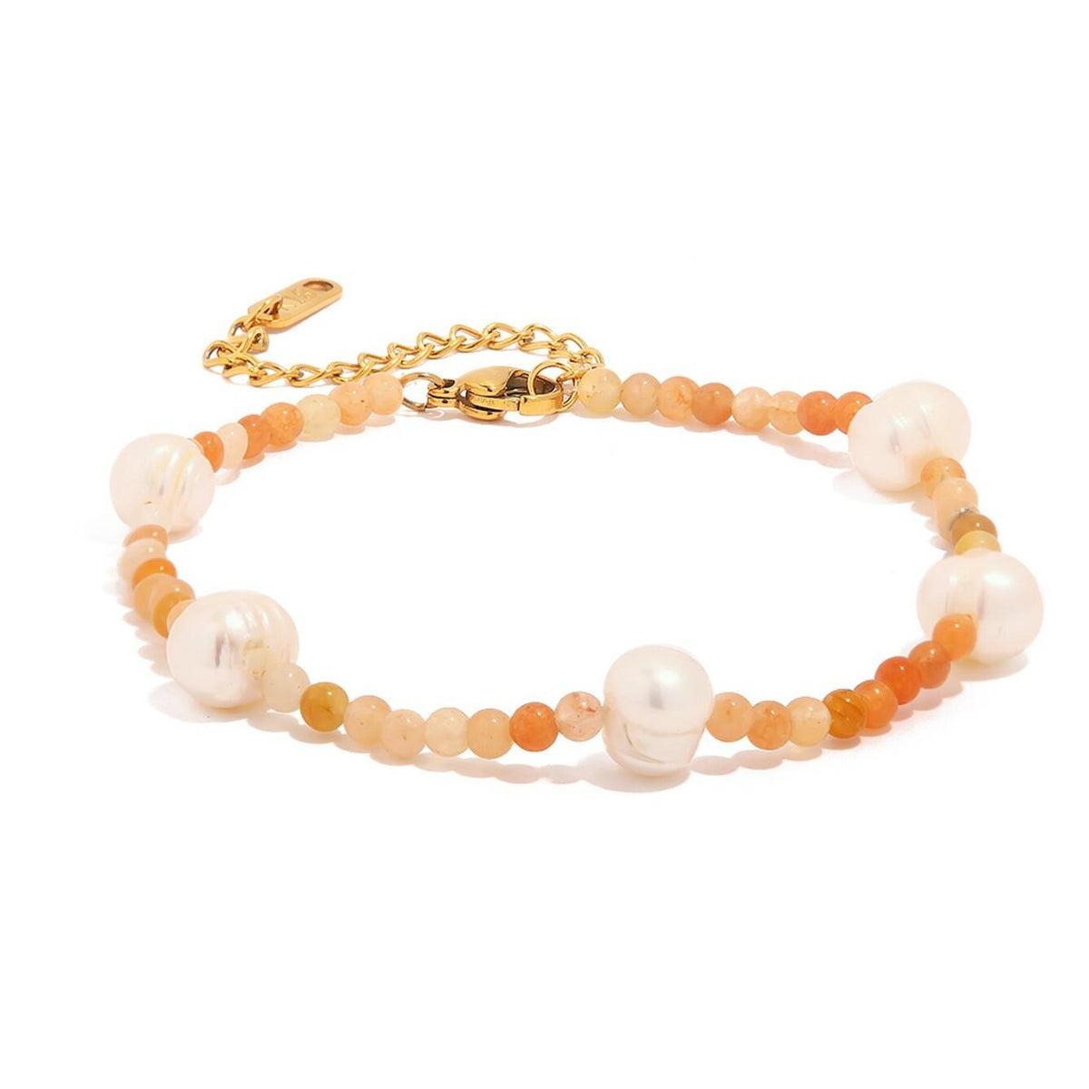 FRENCH RIVIERA|Rory Bracelet -luonnonkivirannekoru kirurginterästä