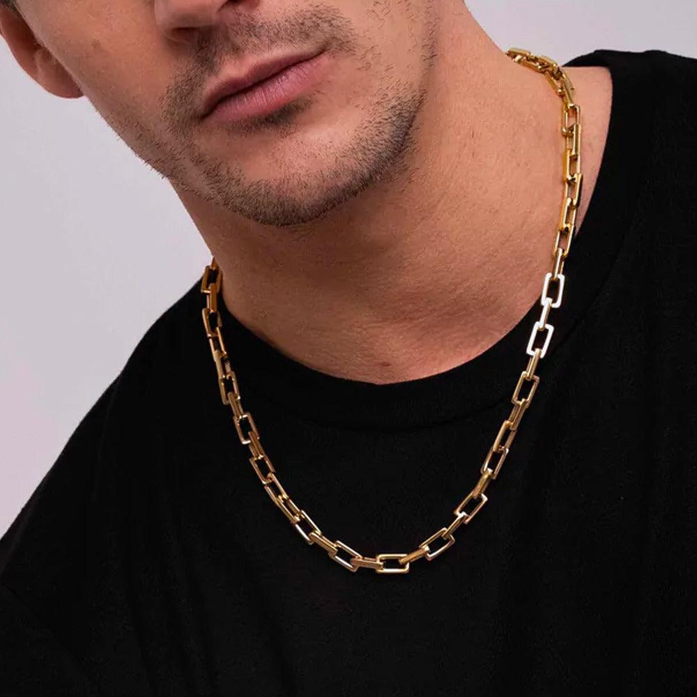BOHM PARIS Stockholm|Collier Damien -kirurginteräsketju (kulta)