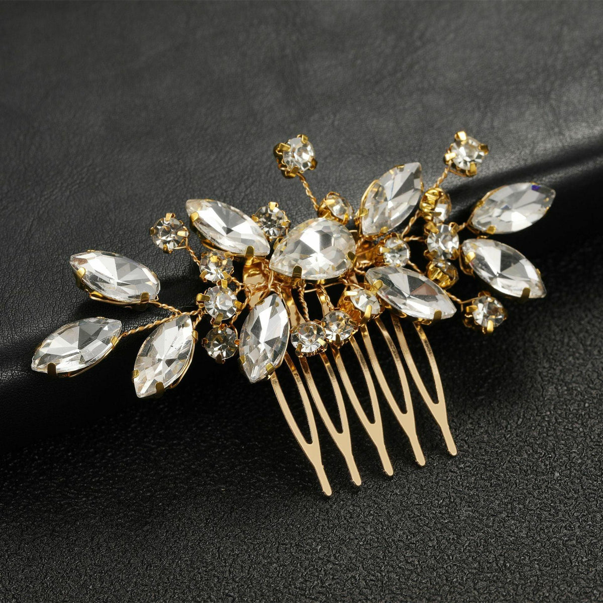 Hair ornament, ROMANCE|Lucia gold-toned bow ornament