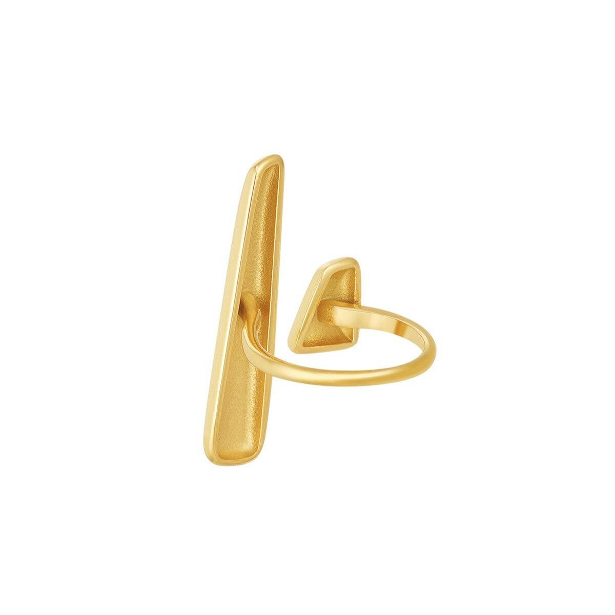 FRENCH RIVIERA | Ida Ring in Gold -kivetön sormus kirurginterästä
