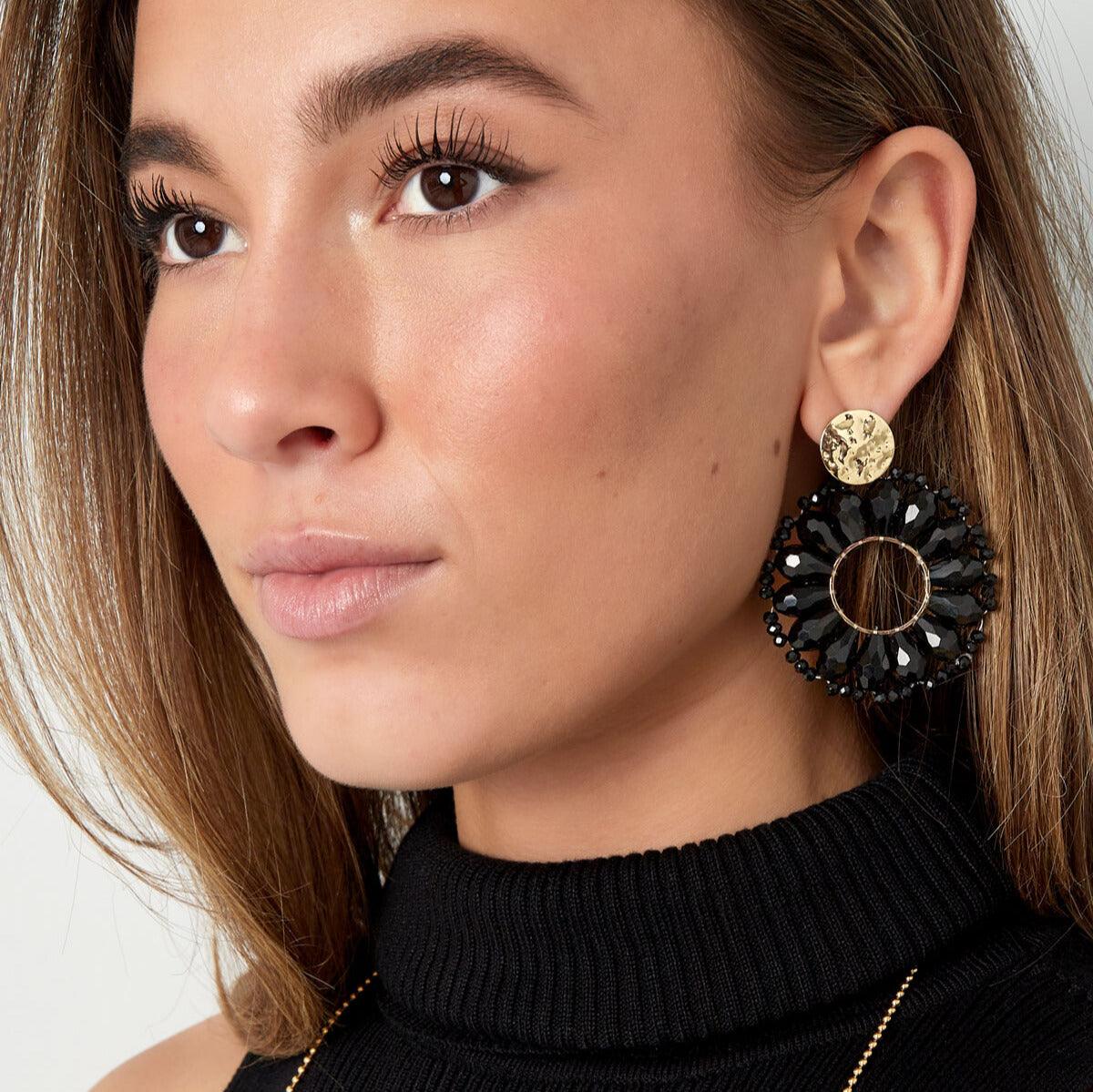 FRENCH RIVIERA | Eva crystal stud earrings (lavender)