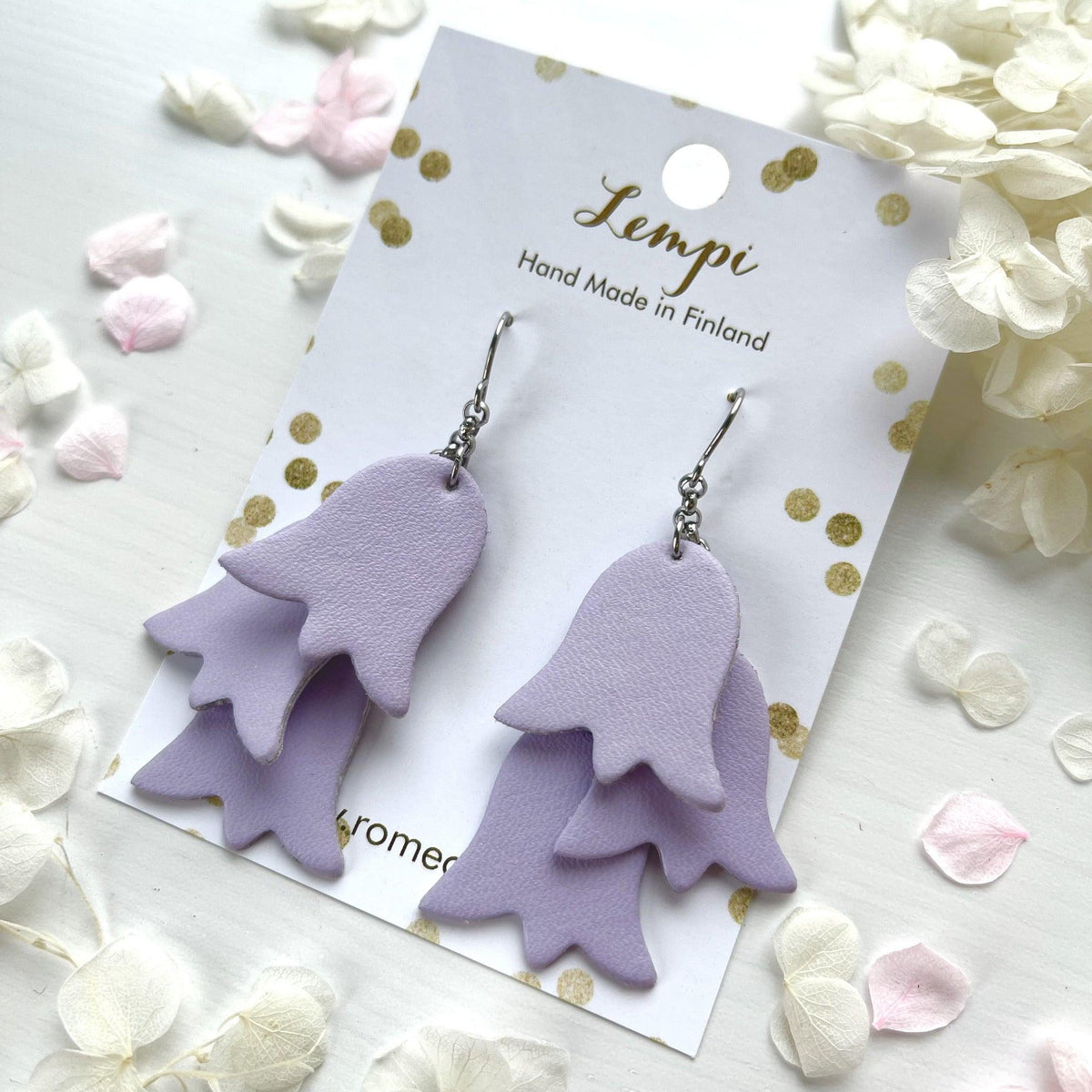 LEMPI® Earrings, Summer Meadow (light purple)