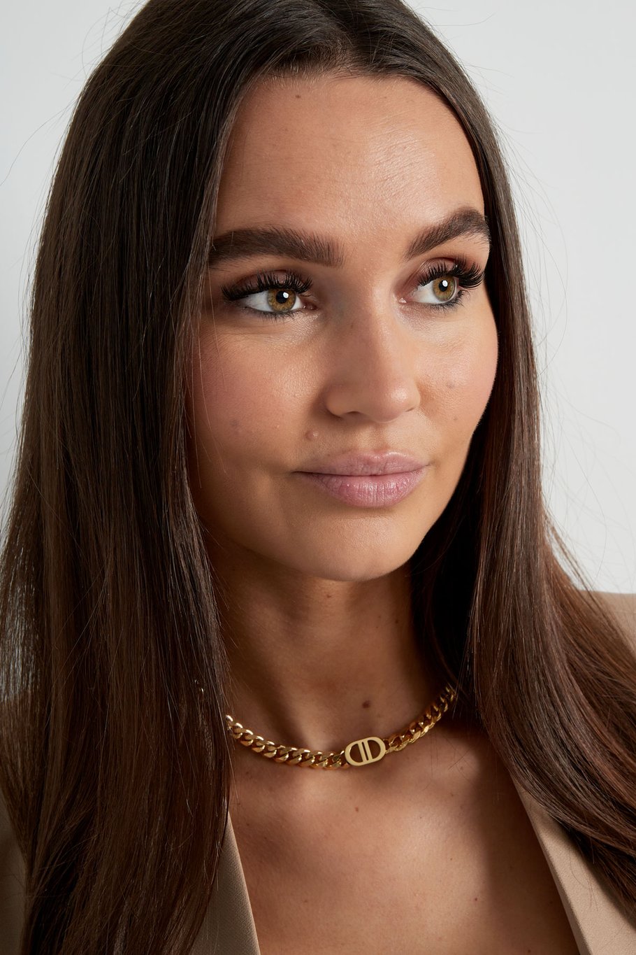 FRENCH RIVIERA | Belle Amélie Armor Chain Necklace (Gold)