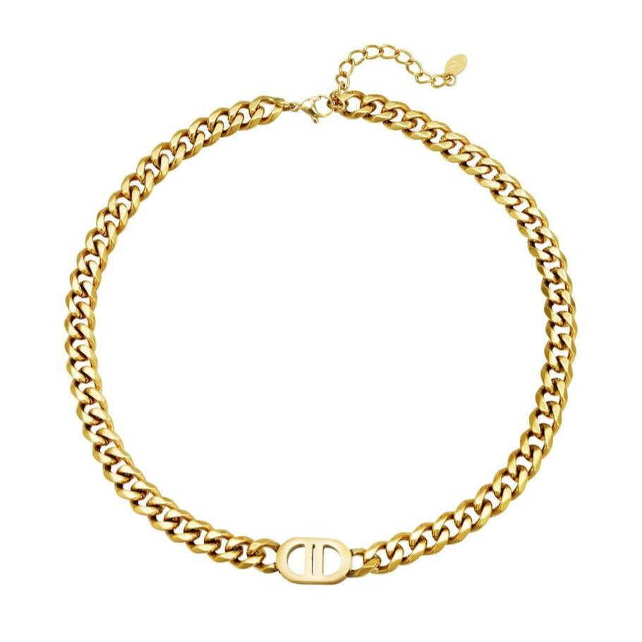 FRENCH RIVIERA | Belle Amélie Armor Chain Necklace (Gold)