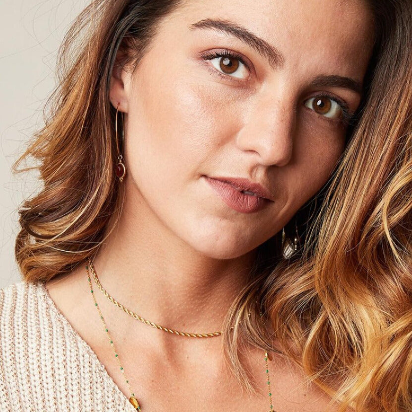 French Riviera | Élise Twist – twisted surgical steel necklace (gold)