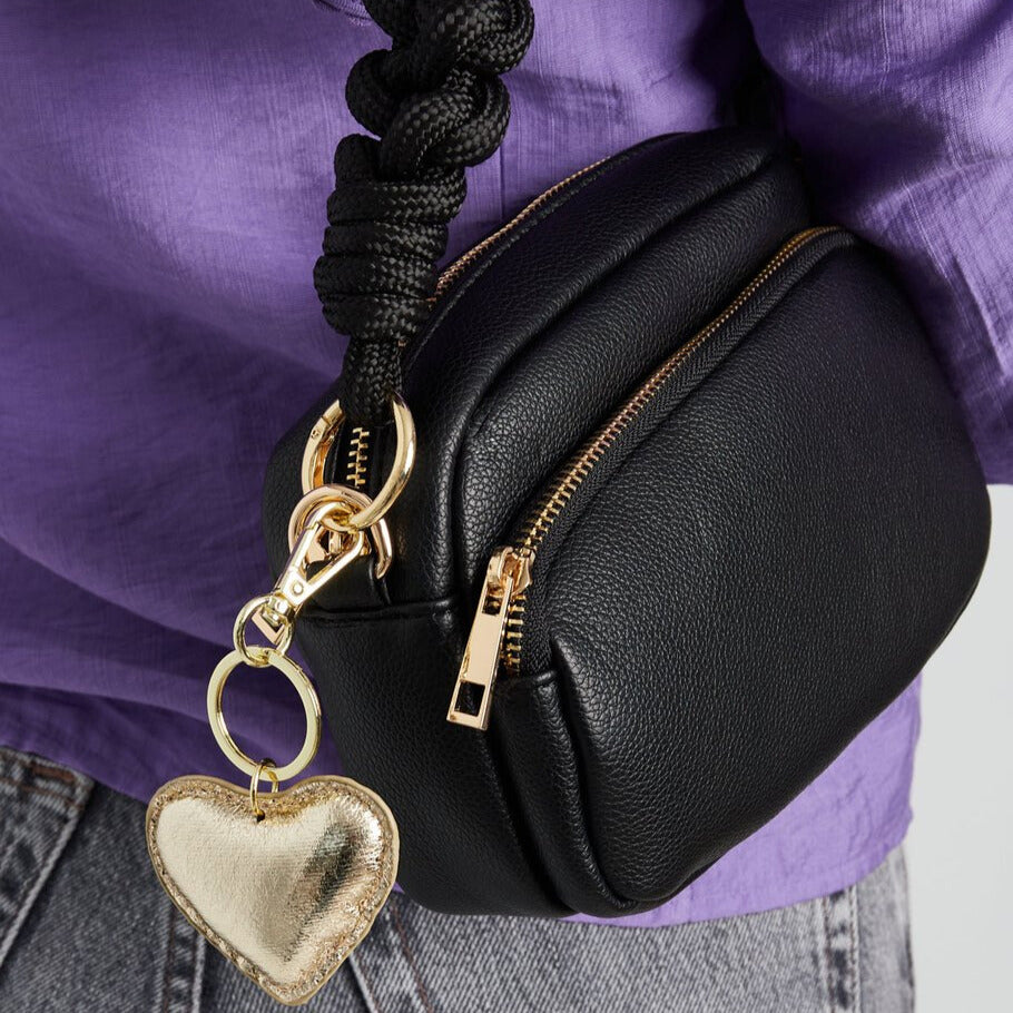 FRENCH RIVIERA | Golden Heart Charm – heart pendant for keys or bag