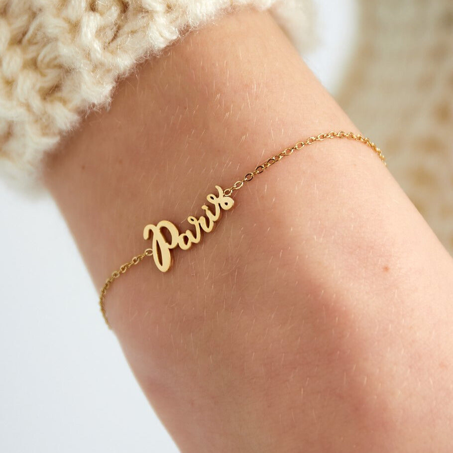 FRENCH RIVIERA | Paris Amour chain-like surgical steel bracelet (silver)