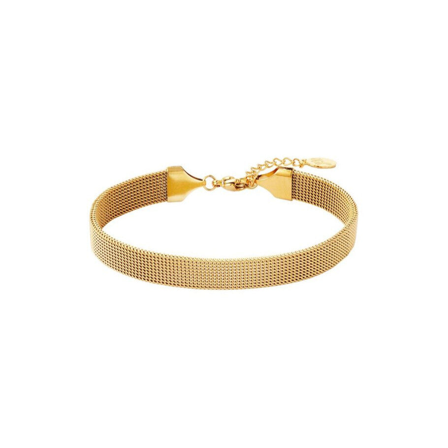 FRENCH RIVIERA | Élodie Mesh simple surgical steel bracelet