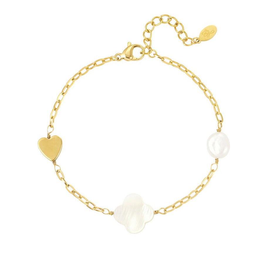 FRENCH RIVIERA | Amour Luck chain-like surgical steel bracelet
