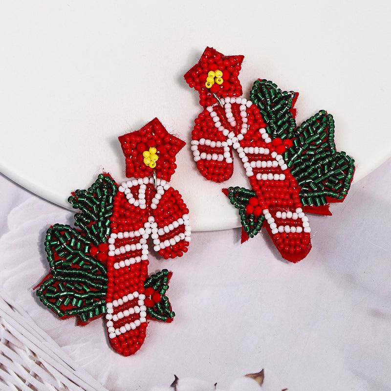 Joulukorvakorut, Candy Cane -näyttävät karkkikorvakorut