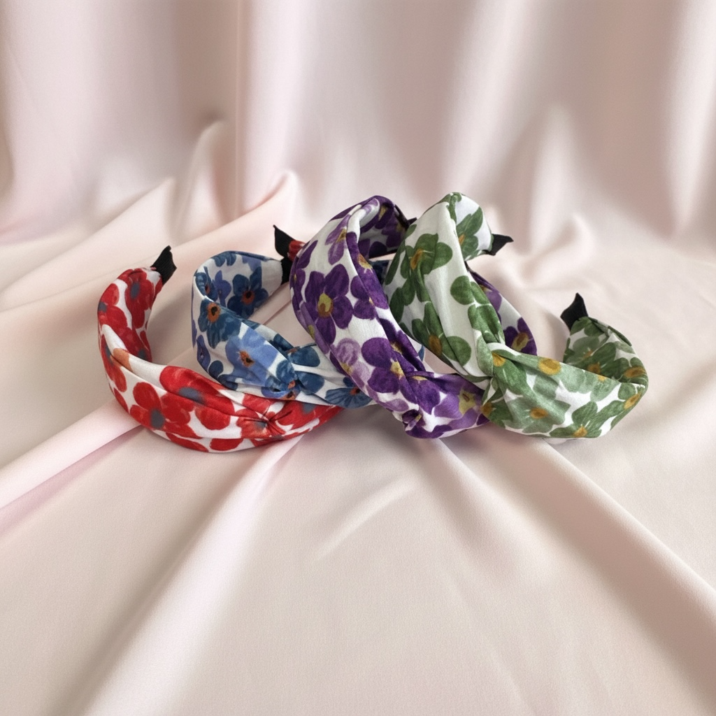 SUGAR SUGAR® | Meadow Garden COMFY – joustava hiuspanta (punainen)