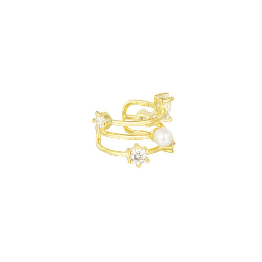 FRENCH RIVIERA | Moonlit Pearl -kullanvärinen ear cuff