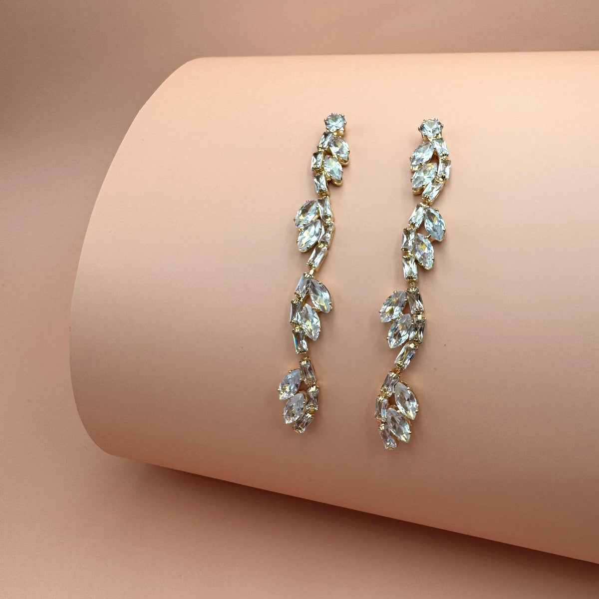 FRENCH RIVIERA | Selina Earrings - bright party earrings (gold)