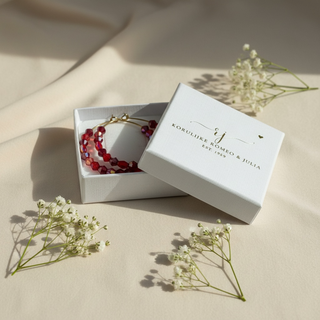 Jolie Garnet – handmade pearl rings (red tones, gold)