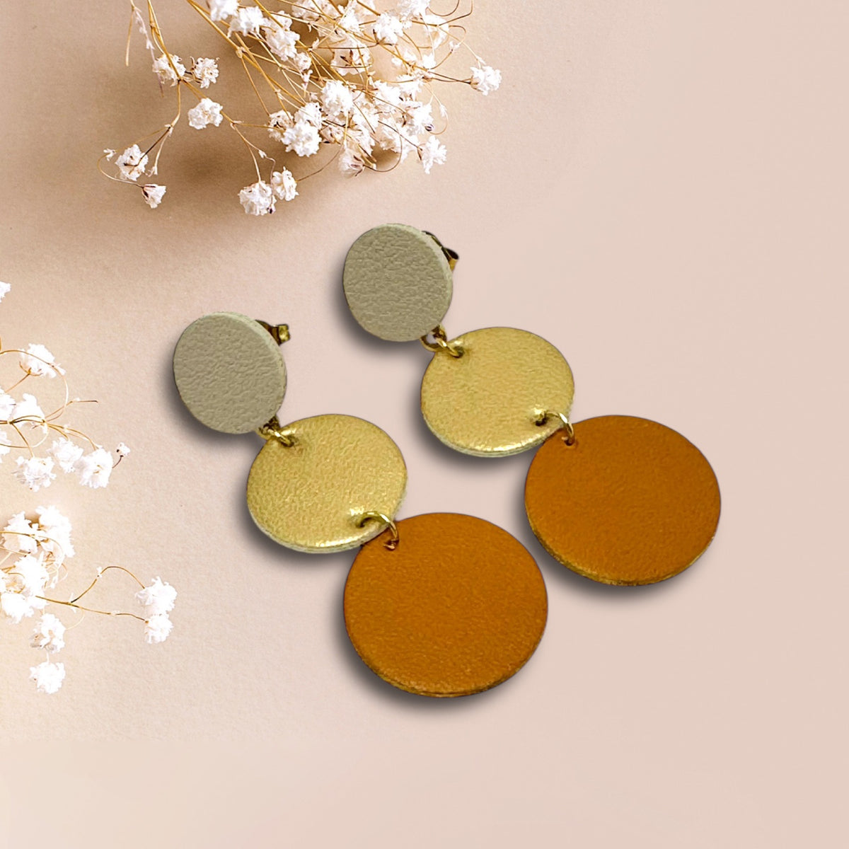 LEMPI® earrings, Ilona (gold toffee)