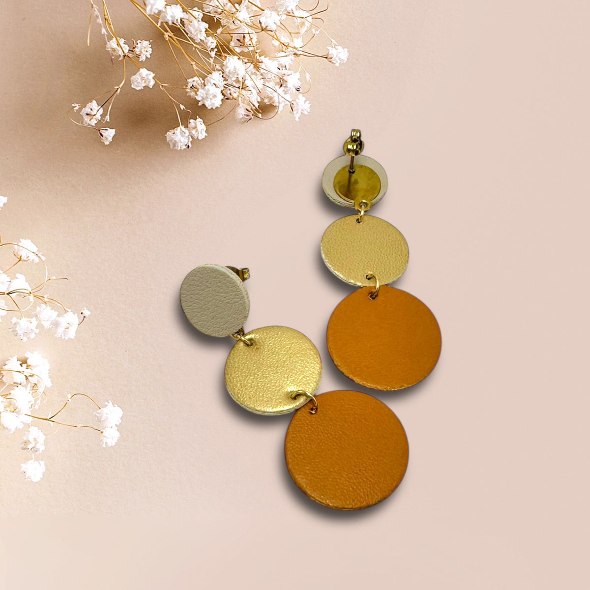 LEMPI® earrings, Ilona (gold toffee)