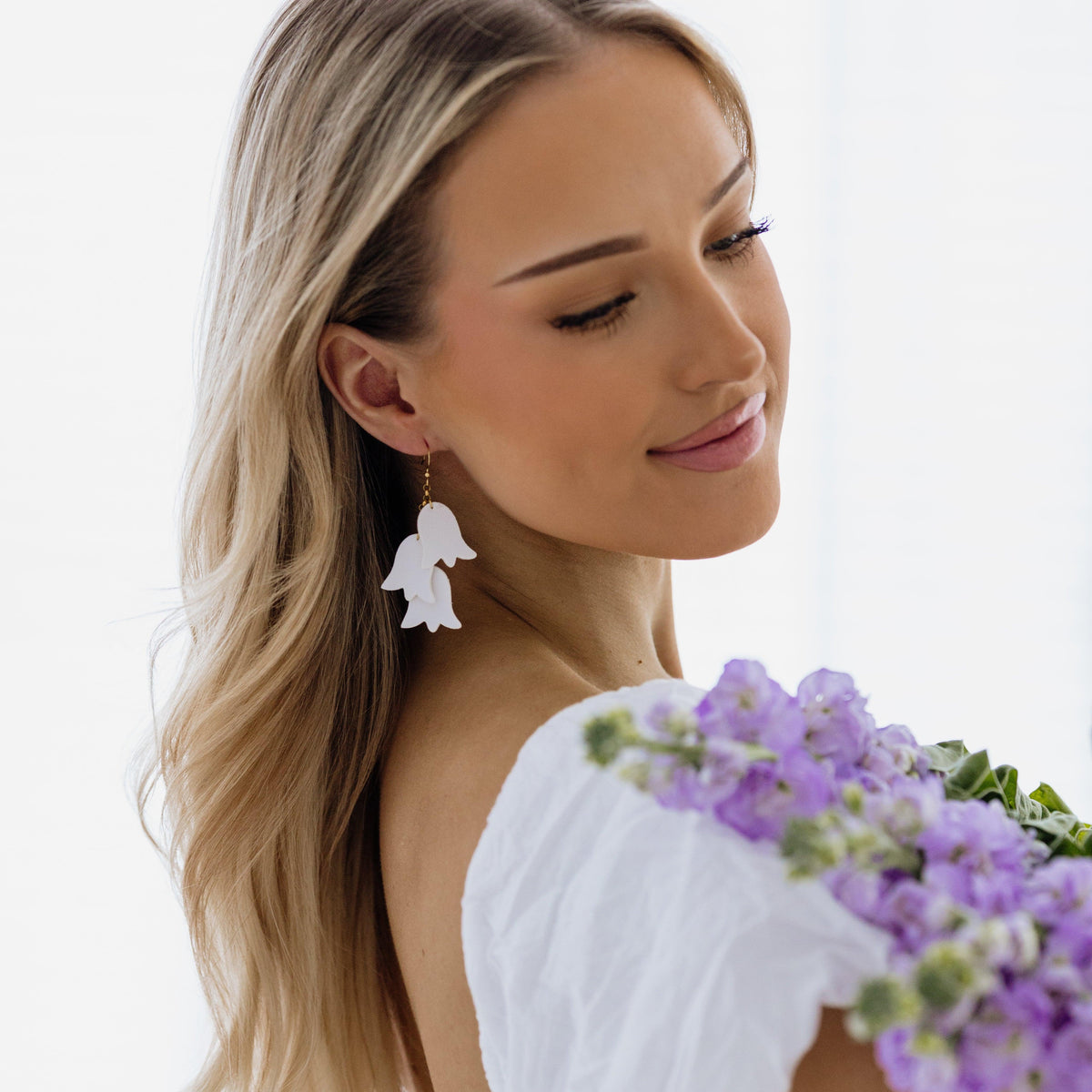 LEMPI® Earrings, Summer Meadow (light purple)