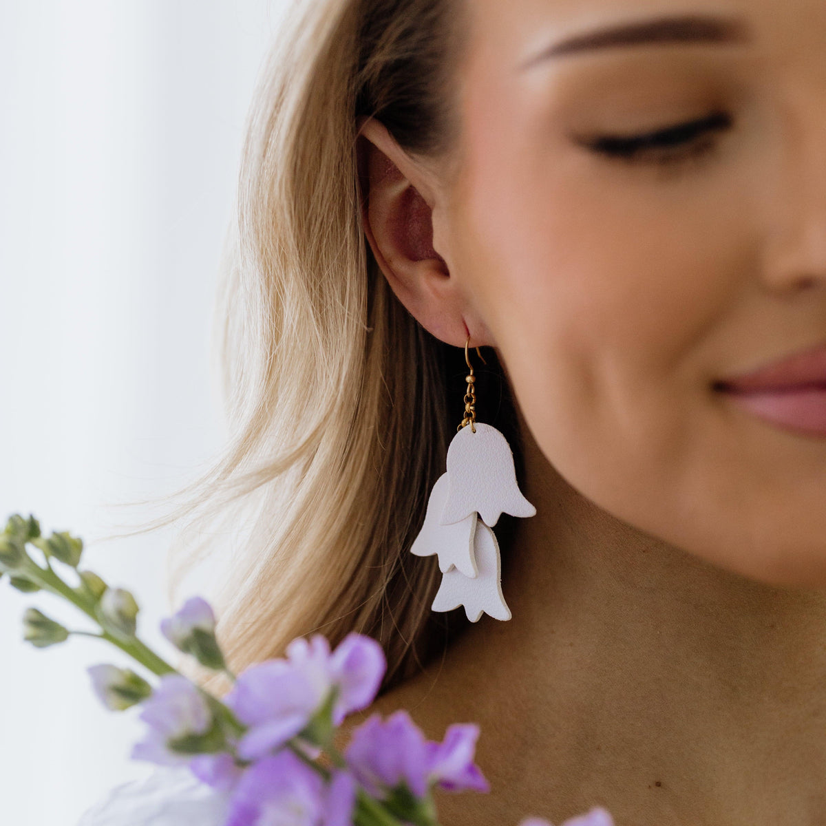 LEMPI® earrings, Summer Meadow (light pink-pink-lilac)