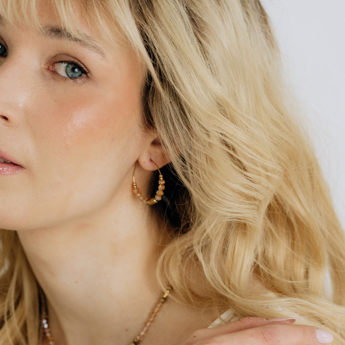 Jolie Sand handmade pearl rings (sand tones, gold)