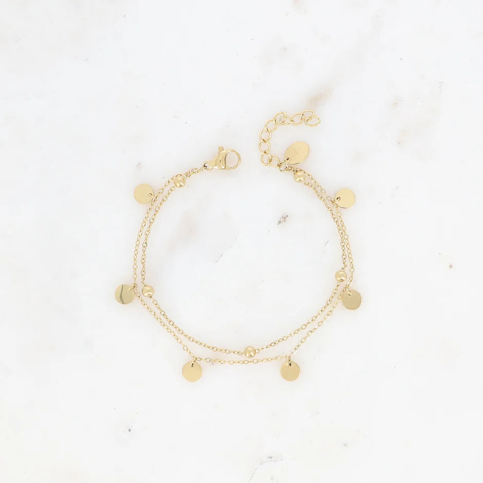 BOHM PARIS | Petite Nova – delicate bracelet (clear, gold)