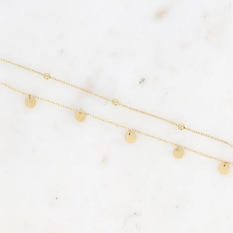 BOHM PARIS | Bracelet Ivanne – monikerroksinen kullanvärinen rannekoru