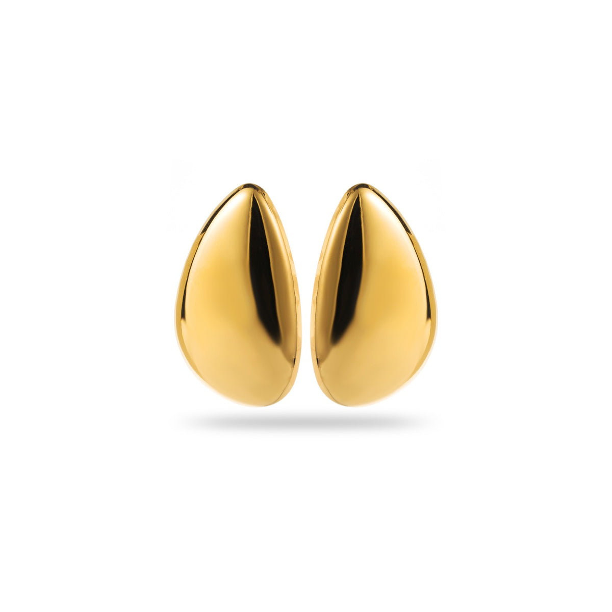 FRENCH RIVIERA | Veronica surgical steel statement earrings (gold)