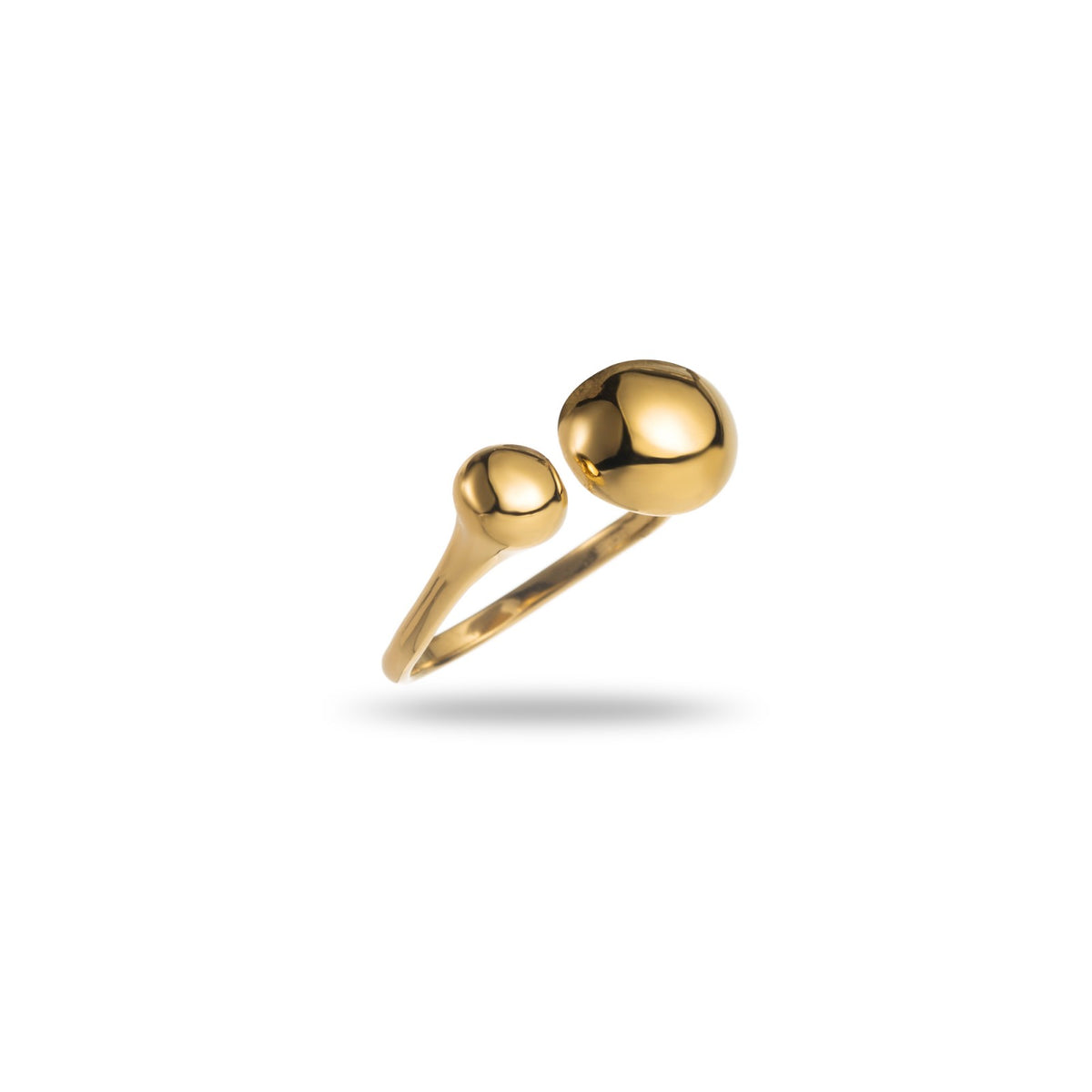 FRENCH RIVIERA | Capucine modern ring in surgical steel (gold)