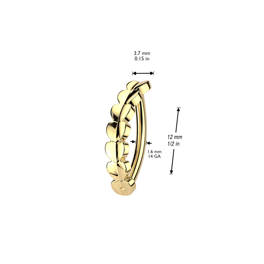 Belly button, Amoretti titanium rose gold belly button ring