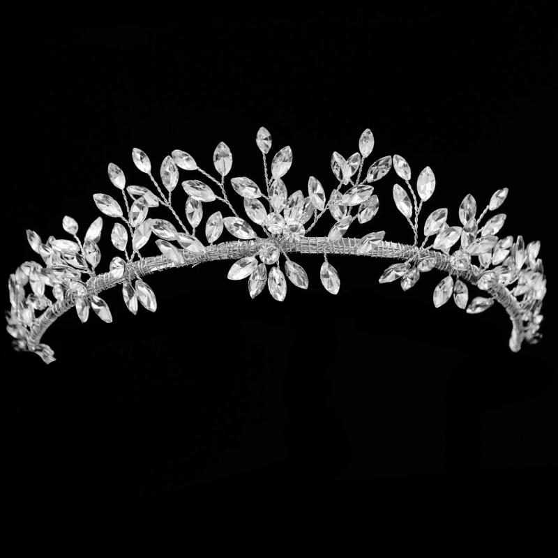 ATHENA BRIDAL, Bella -hopeinen juhlapanta kristallein